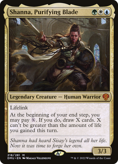 Shanna, Purifying Blade