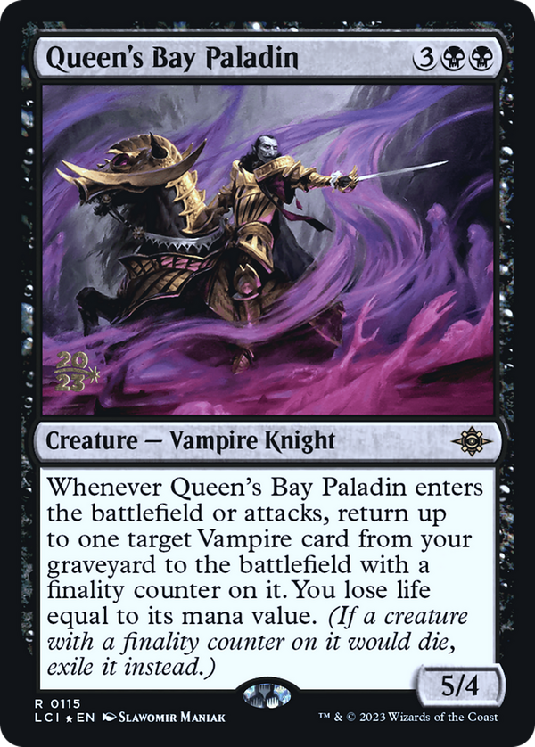 Queen's Bay Paladin (plci)