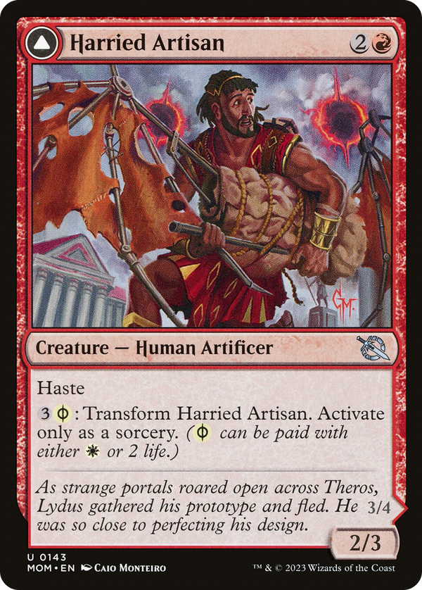 Harried Artisan // Phyrexian Skyflayer (mom)