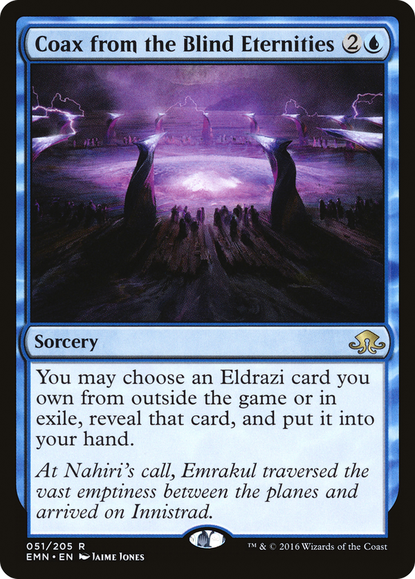 Coax from the Blind Eternities (emn)