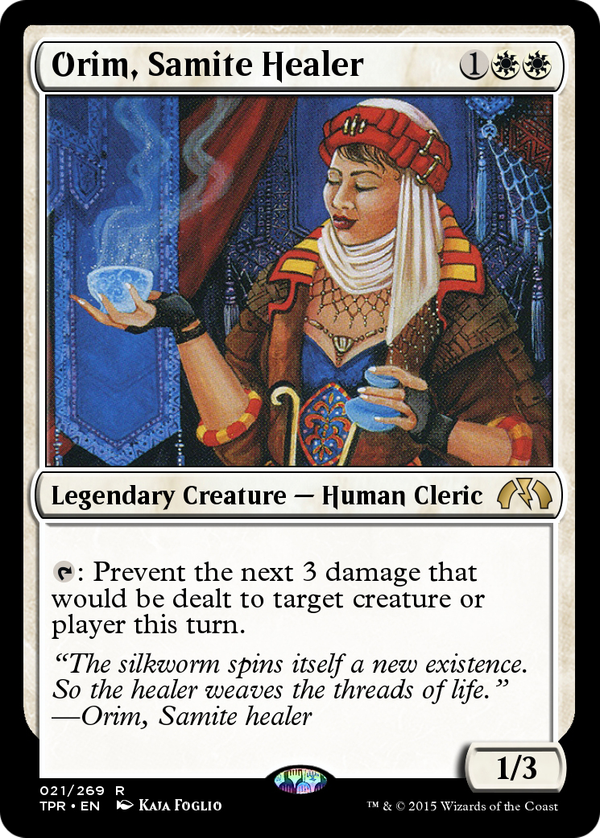 Orim, Samite Healer (tpr)