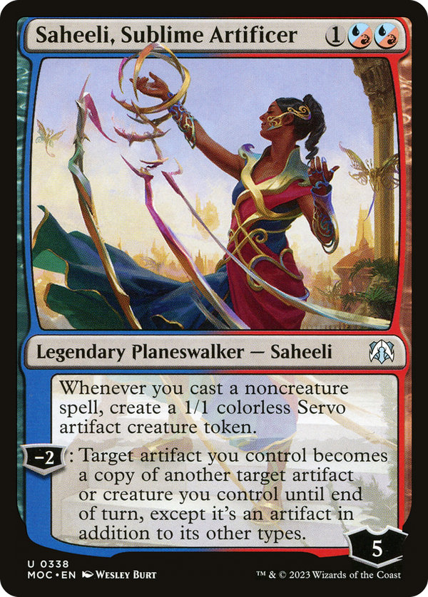 Saheeli, Sublime Artificer (moc)