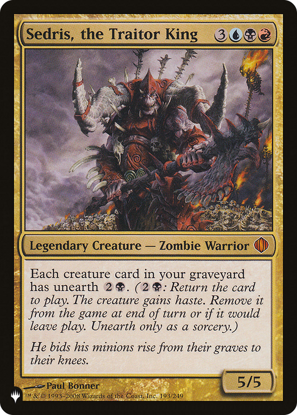 Sedris, the Traitor King (plst)