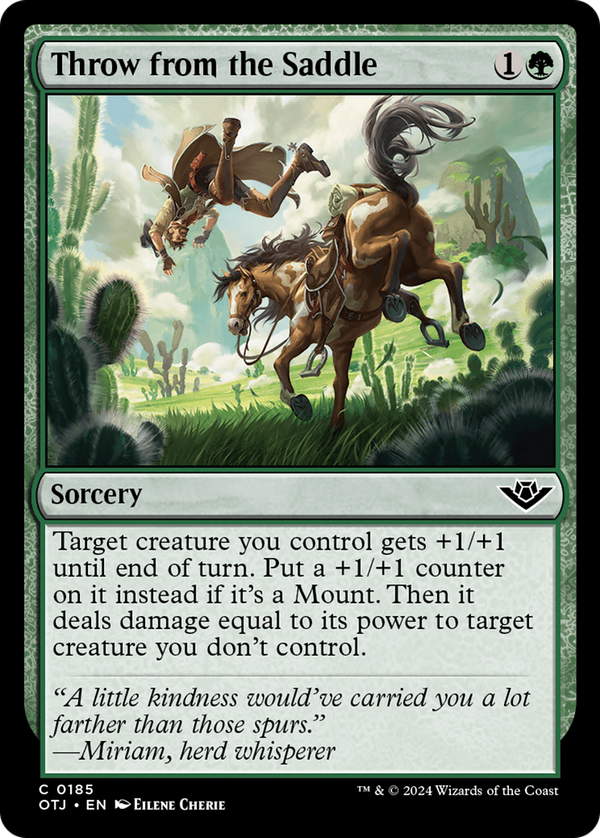 Throw from the Saddle (otj)