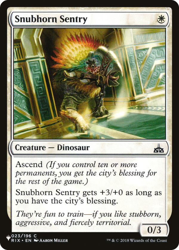 Snubhorn Sentry (plst)