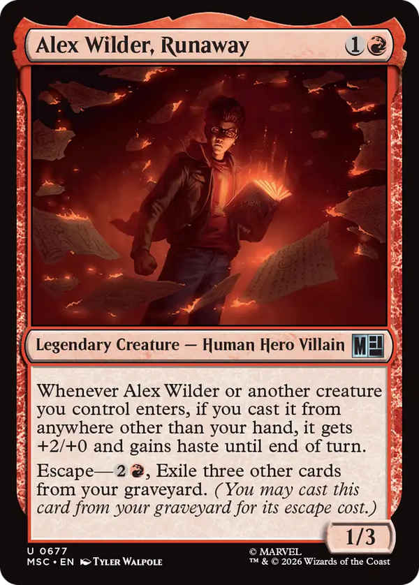 Alex Wilder, Runaway (msc)