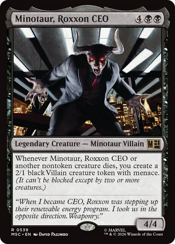 Minotaur, Roxxon CEO (msc)