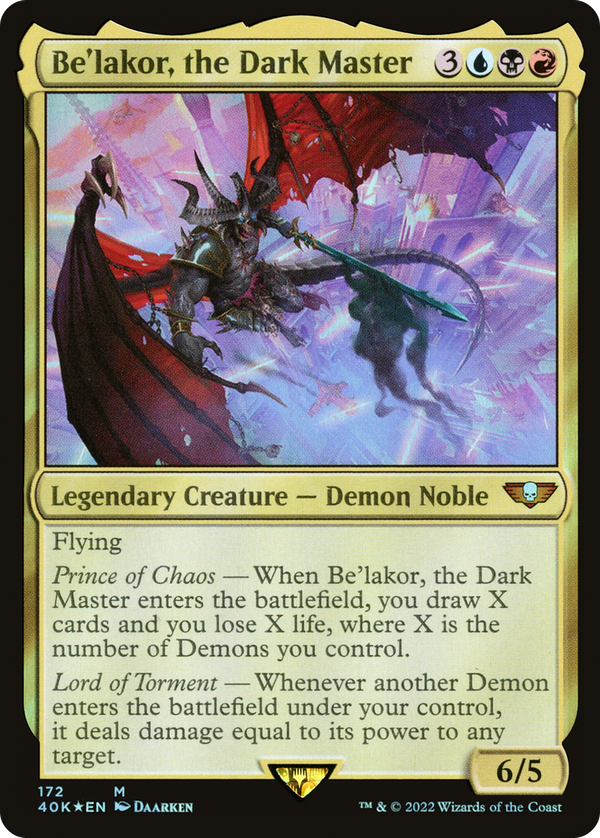 Be'lakor, the Dark Master (40k)