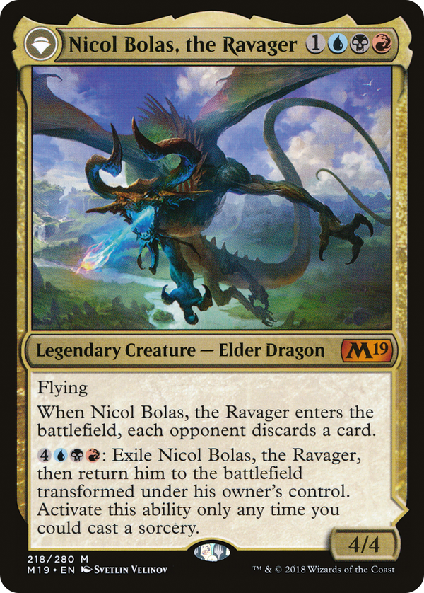 Nicol Bolas, the Ravager // Nicol Bolas, the Arisen (m19)