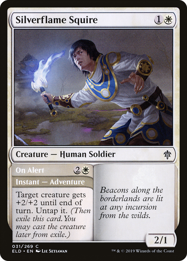 Silverflame Squire // On Alert (eld)