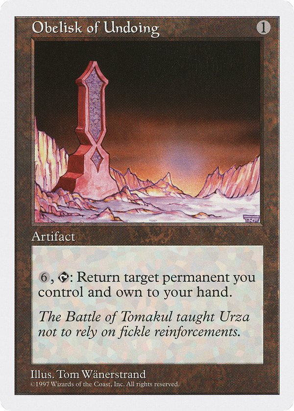 Obelisk of Undoing (5ed)