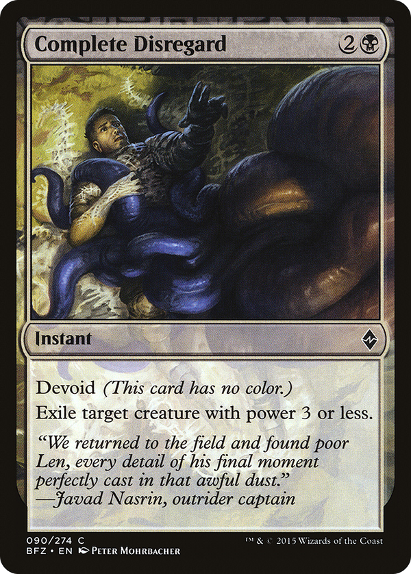 Complete Disregard (bfz)
