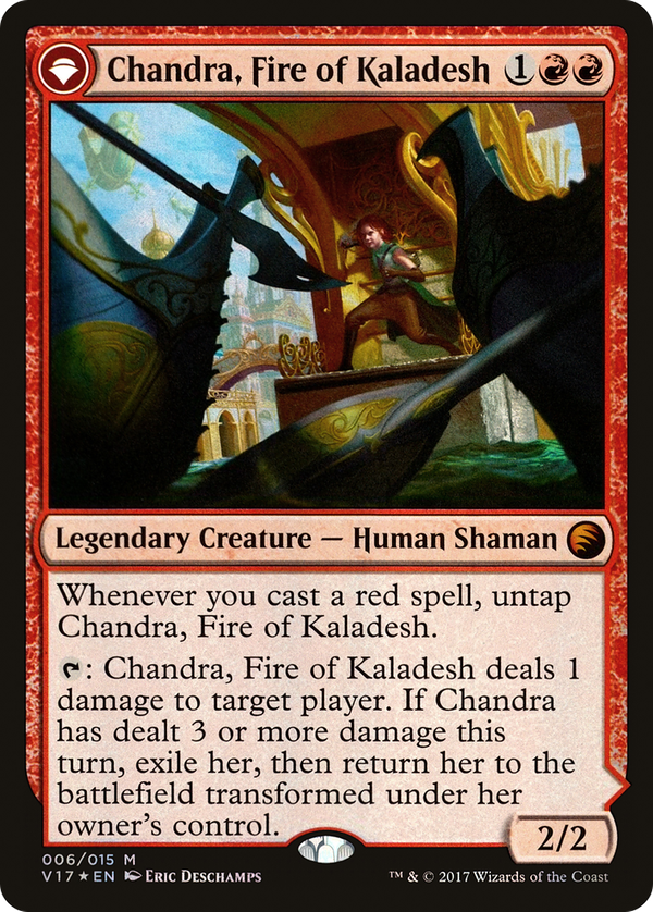 Chandra, Fire of Kaladesh // Chandra, Roaring Flame (v17)