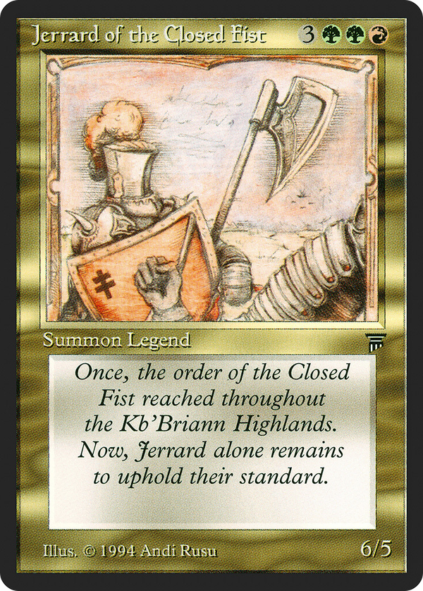 Jerrard of the Closed Fist (leg)