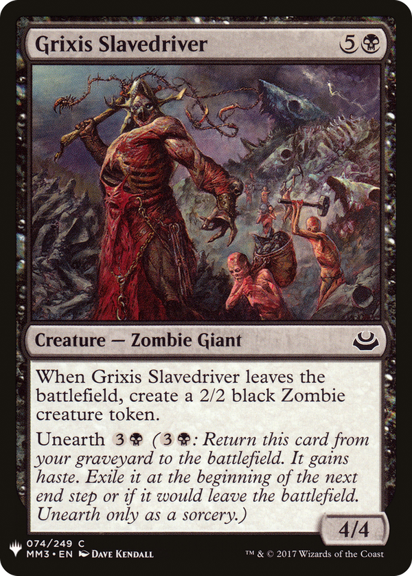 Grixis Slavedriver (plst)