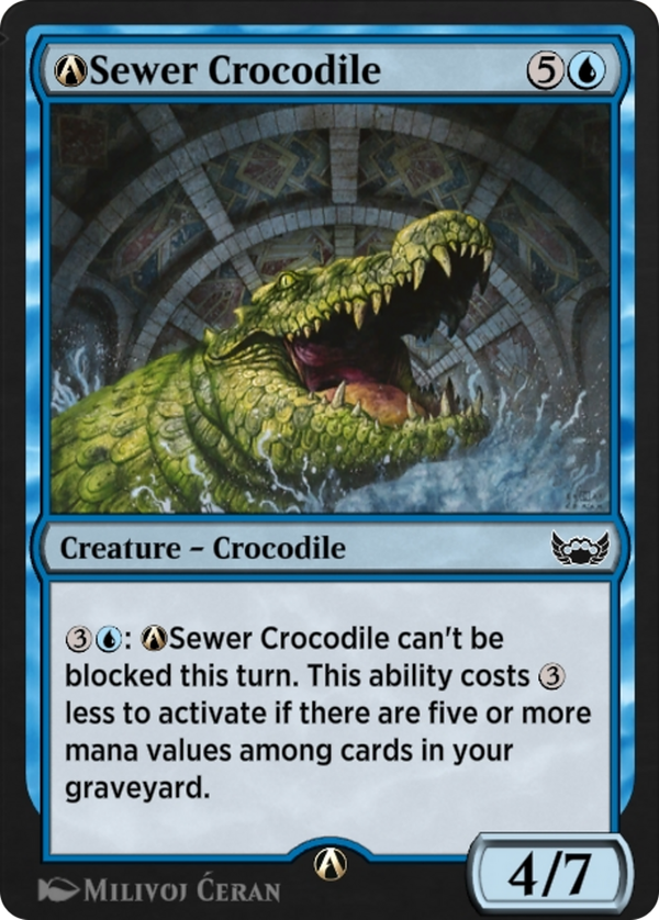 A-Sewer Crocodile (snc)