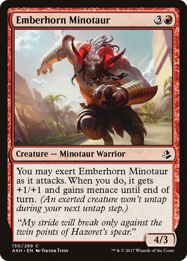 Emberhorn Minotaur (akh)