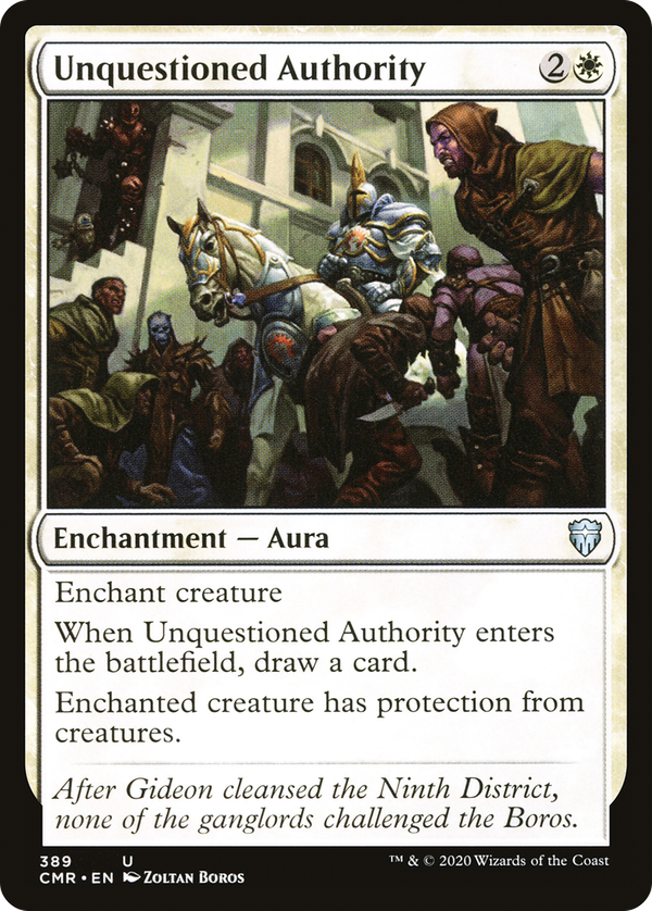 Unquestioned Authority (cmr)