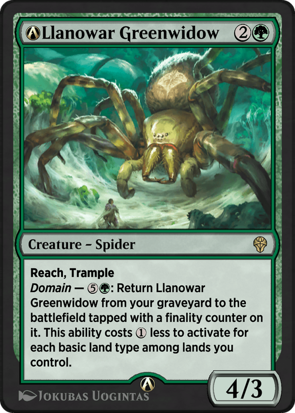 A-Llanowar Greenwidow (dmu)