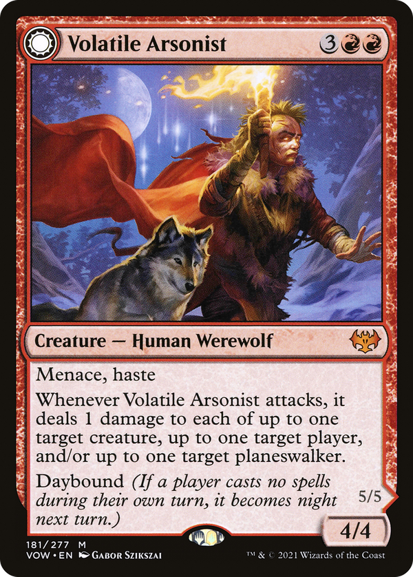 Volatile Arsonist // Dire-Strain Anarchist (vow)