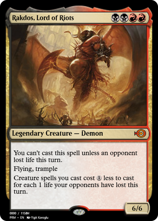 Rakdos, Lord of Riots (prm)