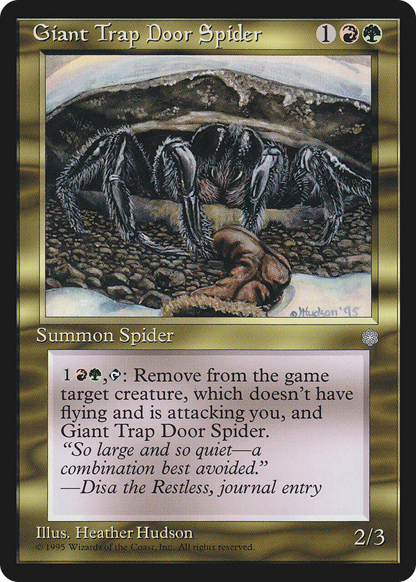 Giant Trap Door Spider (ice)
