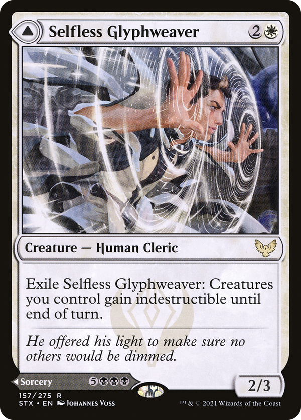 Selfless Glyphweaver // Deadly Vanity (stx)