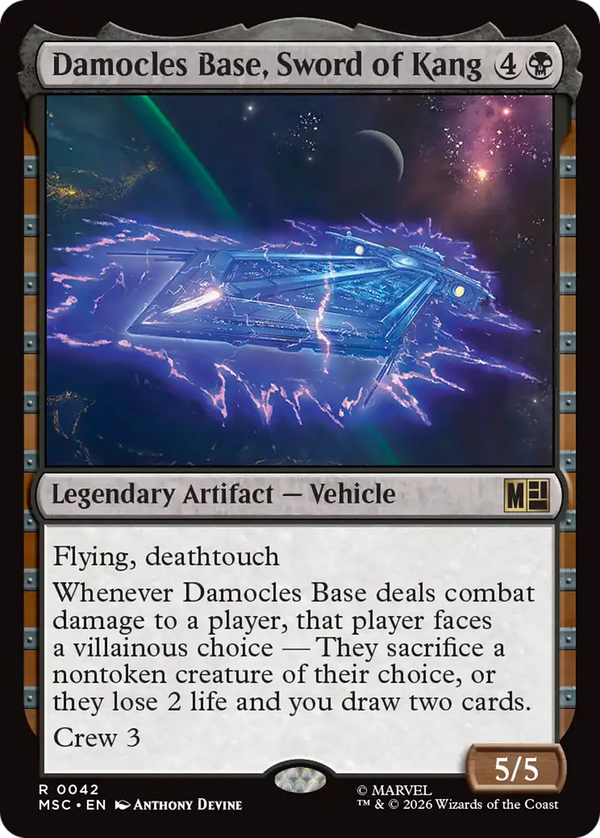 Damocles Base, Sword of Kang (msc)