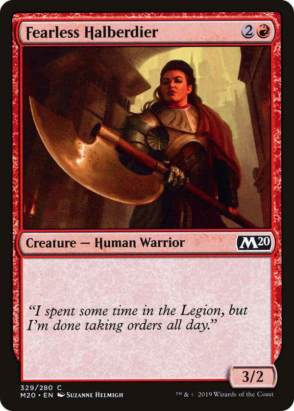 Fearless Halberdier (m20)