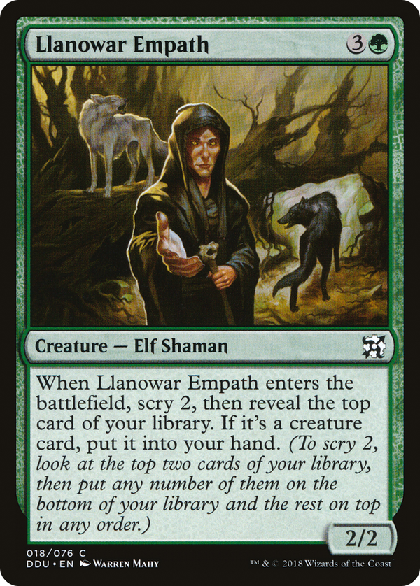 Llanowar Empath (ddu)