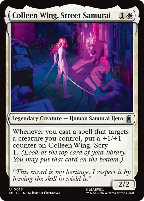 Colleen Wing, Street Samurai (msh)