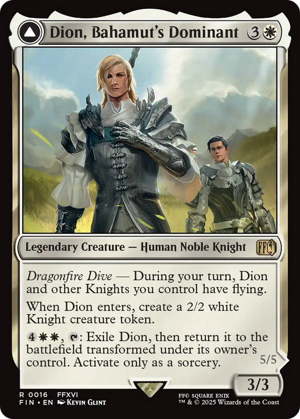 Dion, Bahamut's Dominant // Bahamut, Warden of Light (fin)