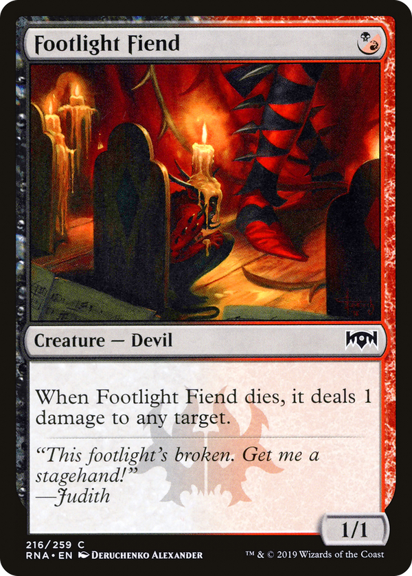 Footlight Fiend (rna)