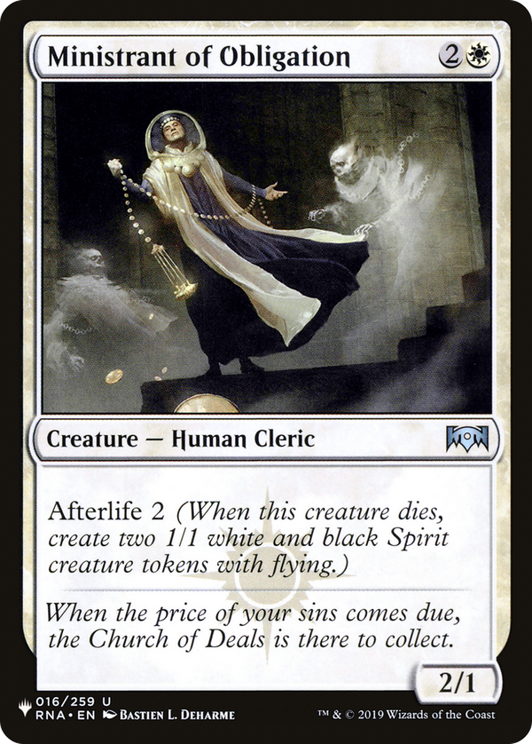 Ministrant of Obligation (plst)