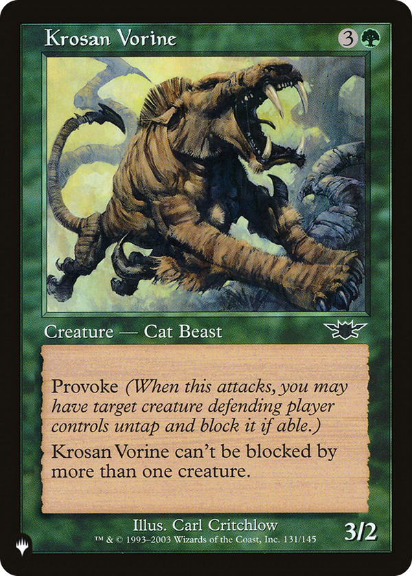 Krosan Vorine (plst)