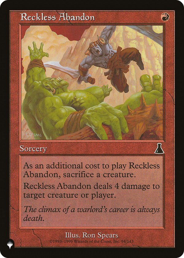 Reckless Abandon (plst)