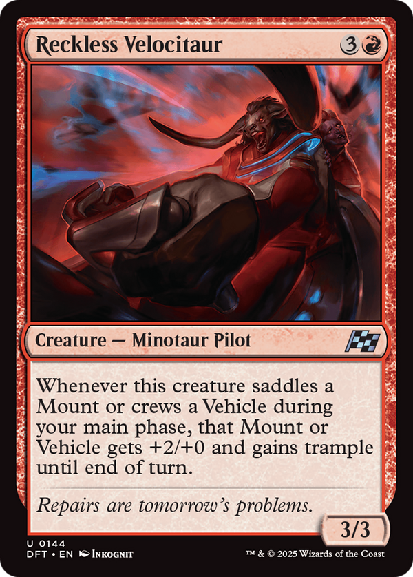 Reckless Velocitaur (dft)