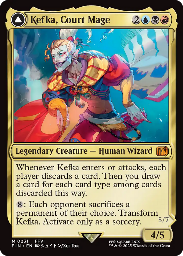 Kefka, Court Mage // Kefka, Ruler of Ruin (fin)
