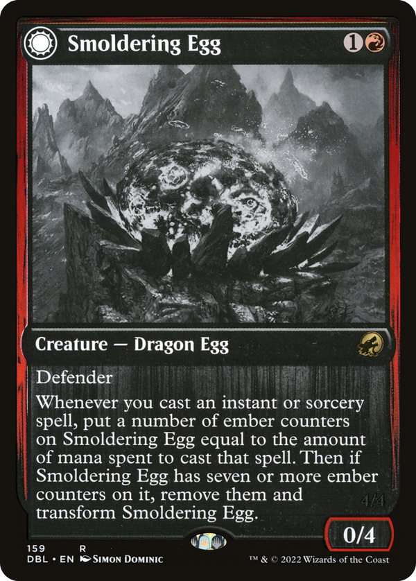 Smoldering Egg // Ashmouth Dragon (dbl)