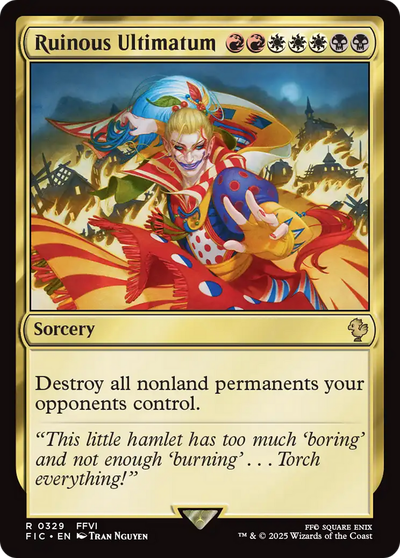 Ruinous Ultimatum