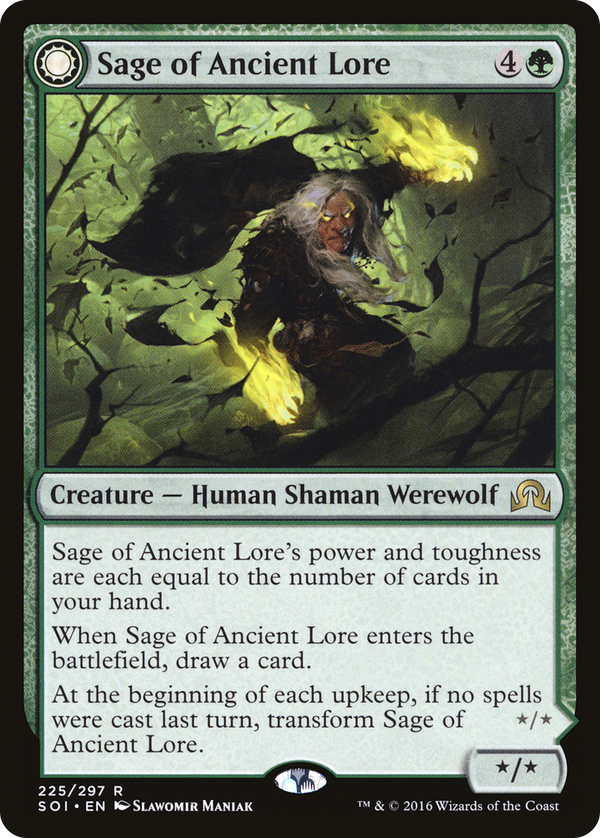 Sage of Ancient Lore // Werewolf of Ancient Hunger (soi)