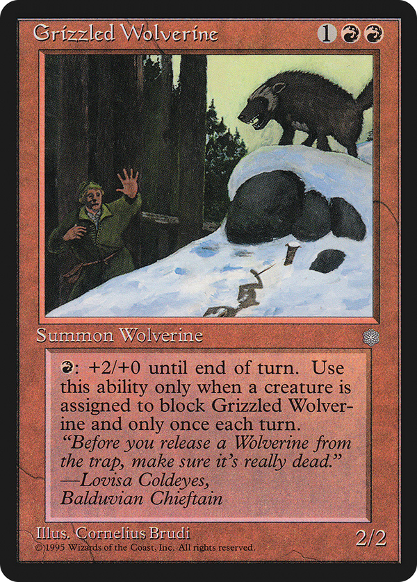 Grizzled Wolverine (ice)