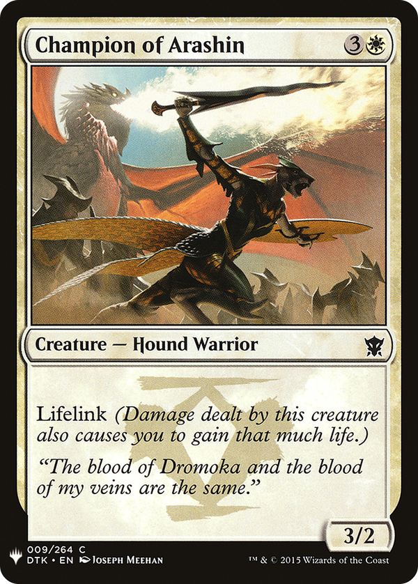 Champion of Arashin (plst)