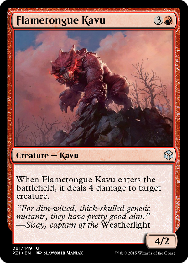 Flametongue Kavu (pz1)
