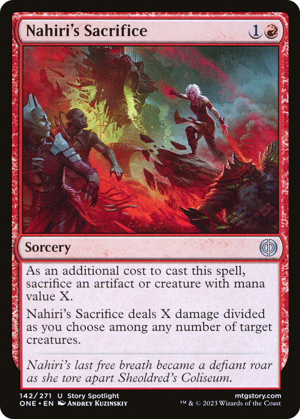 Nahiri's Sacrifice (one)
