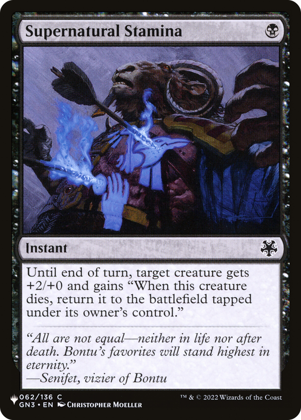 Supernatural Stamina (plst)
