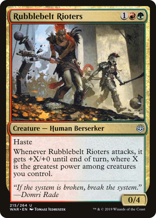 Rubblebelt Rioters (war)