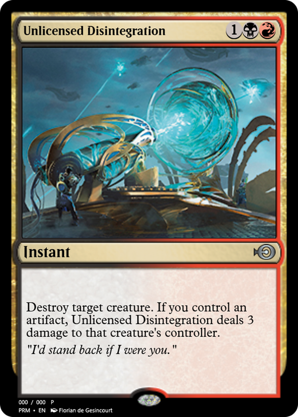 Unlicensed Disintegration (prm)