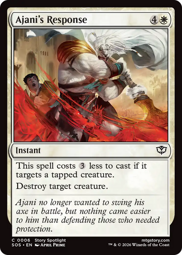 Ajani's Response (sos)