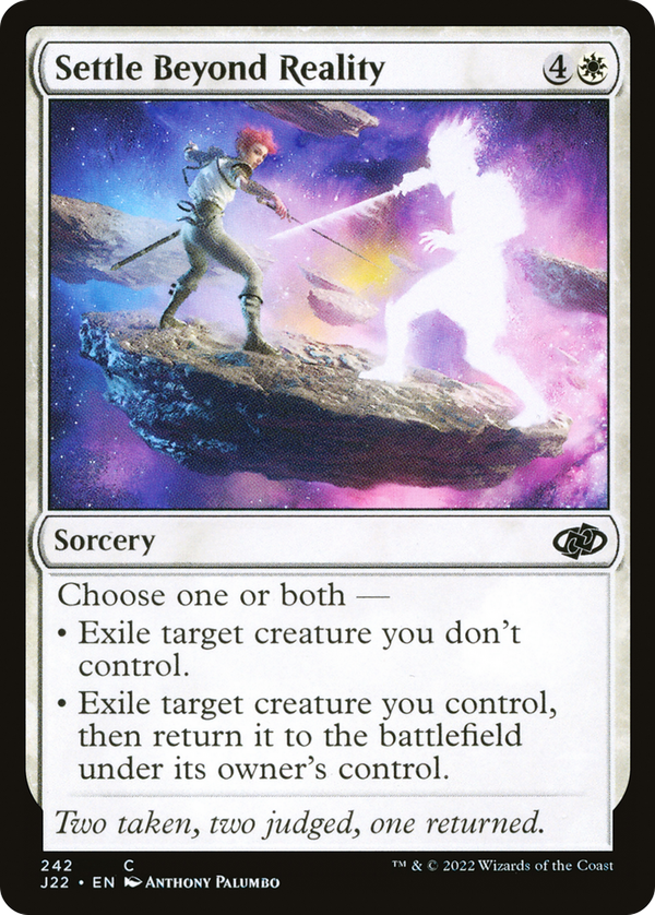 Settle Beyond Reality (j22)